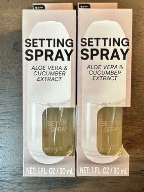 B Pure 2PK Setting Spray With Aloe Vera & Cucumber Extract 1fl Oz BNIB
